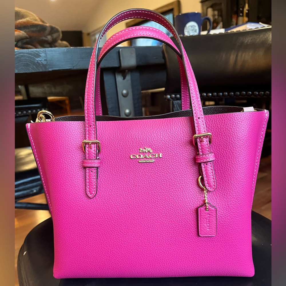 Brand new with tags on, Coach Mollie bag in pink